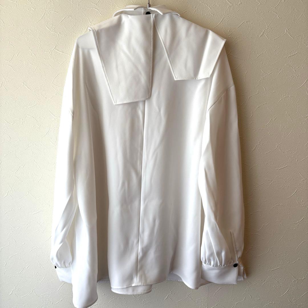 新品 ENFOLD COLLAR-PARTS PULLOVER ブラウス 38