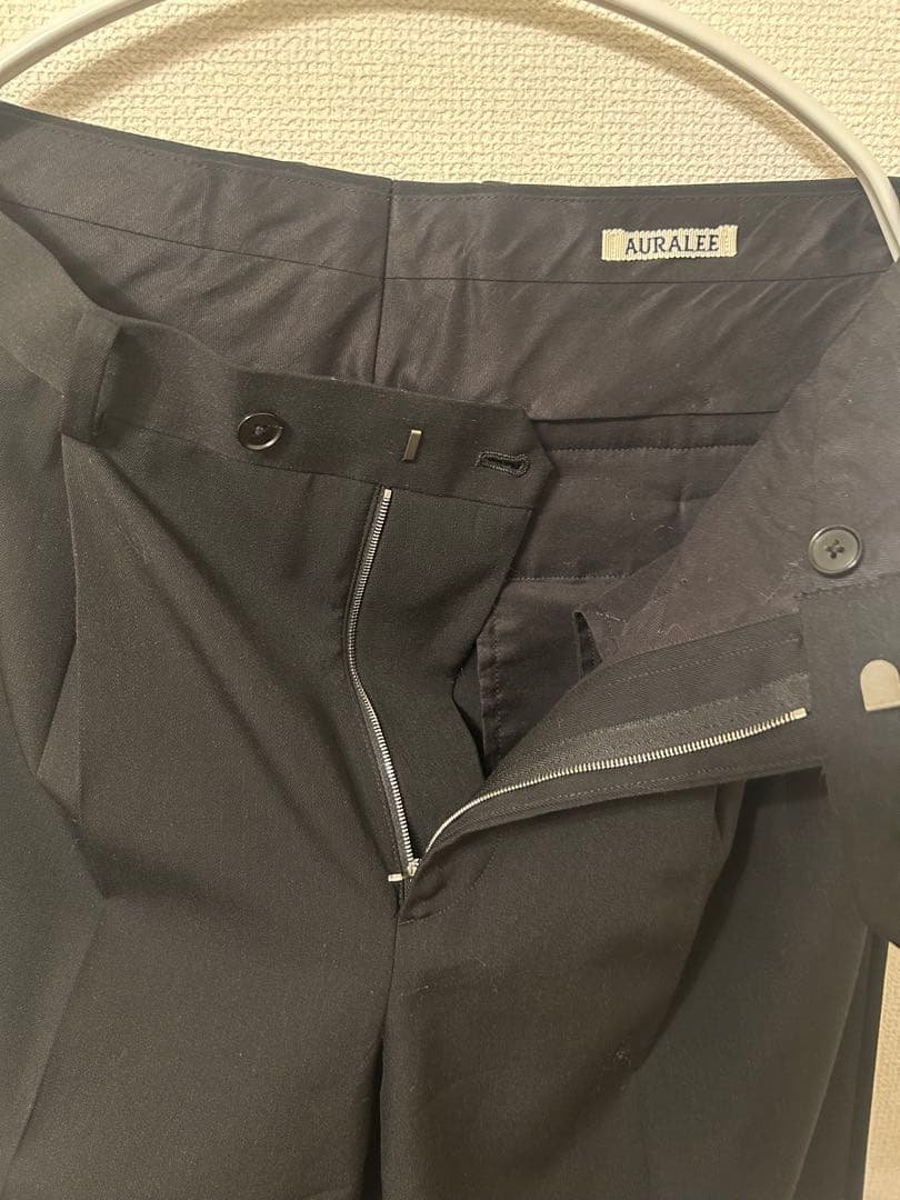 パンツ light wool max gabardine two-tuck slacks