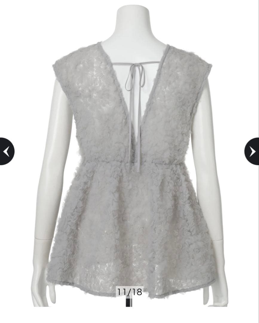 ♡ Mystradaデコラチュールブラウス グレー 36 Sサイズ♡