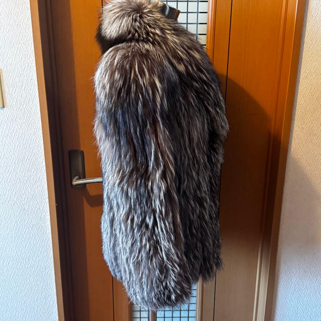SAGA FOX サガフォックス　11 銀タグ　毛皮コート　 女優襟