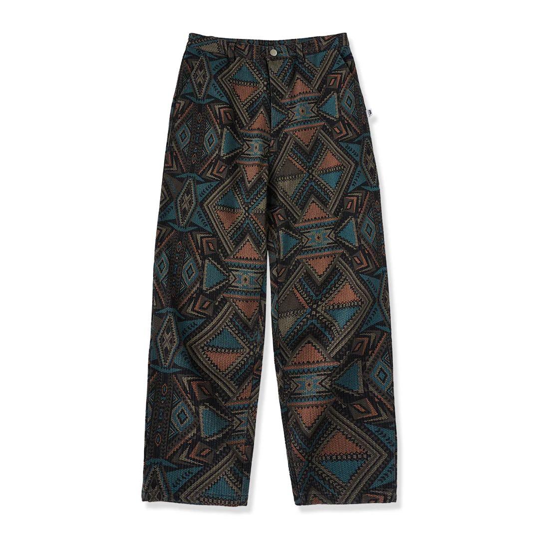 KARAKUエスニック調ナバホ総柄デニムテーラードジャケット＆パンツセットアップ