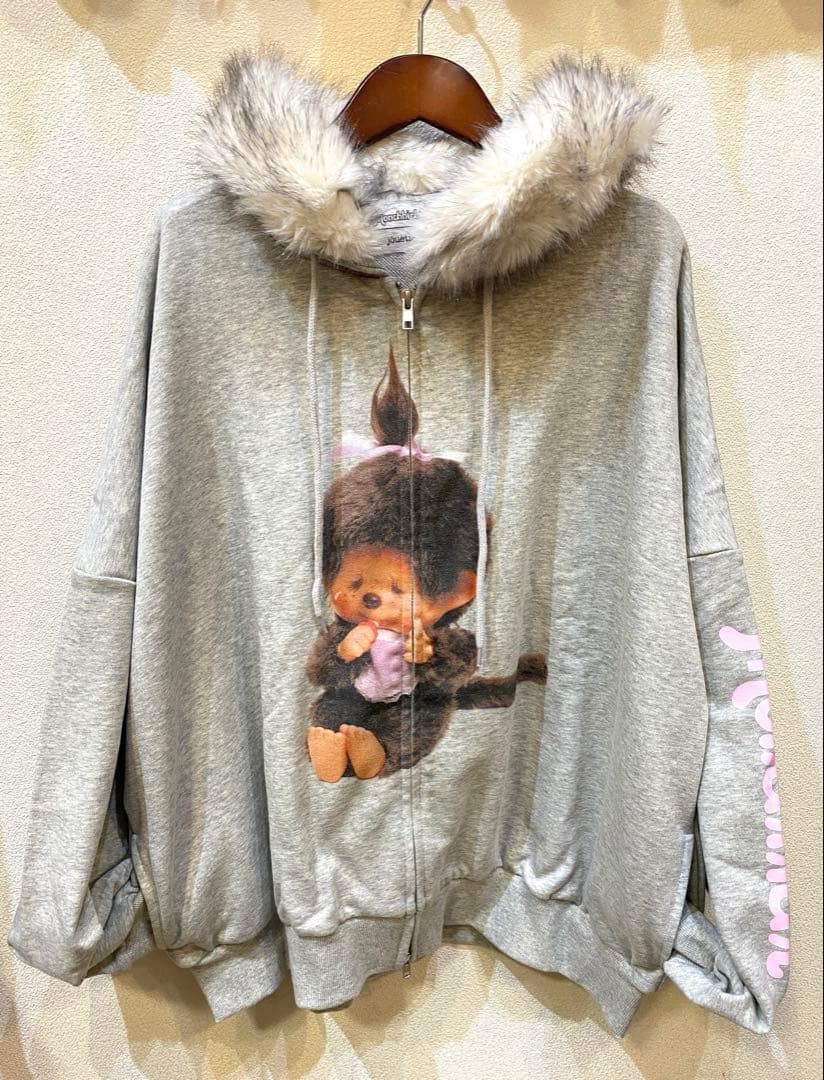 monchhchi×jouetieファードッキングフーディー パーカー 新品