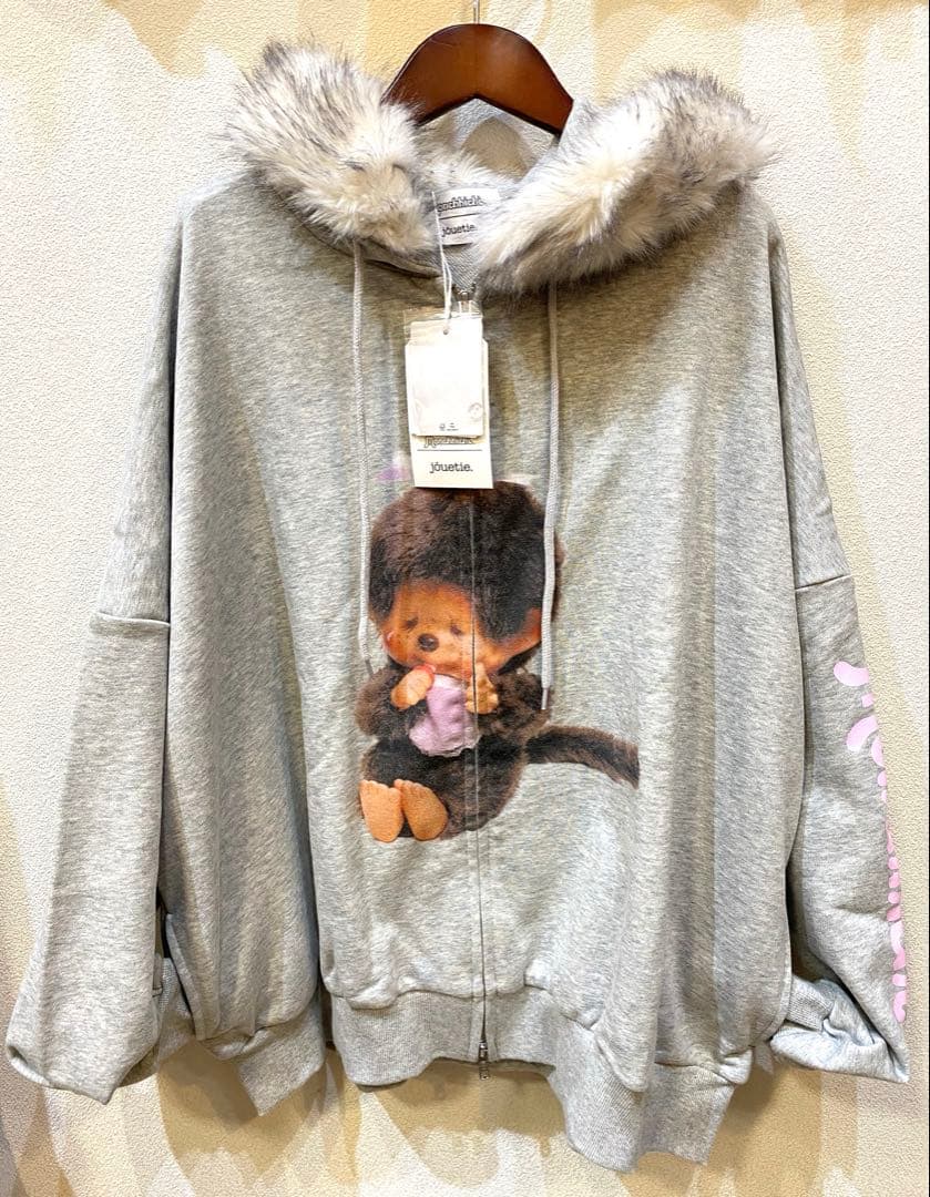 monchhchi×jouetieファードッキングフーディー パーカー 新品