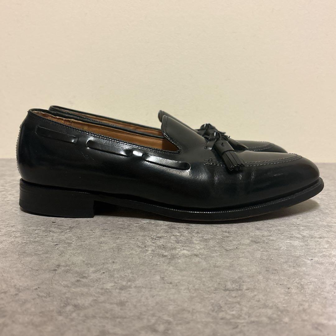 美品 JOHNSTON & MURPHY タッセルローファー 革靴 9 ブラック