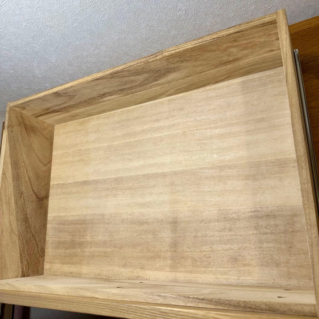 無印良品 廃盤 チェスト４段 幅１２０ｃｍ　オーク材