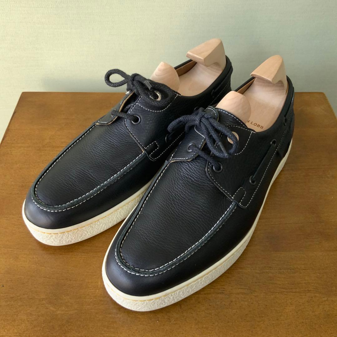 JOHN LOBBジョンロブ PIER デッキシューズ 7 ネイビー 極美品