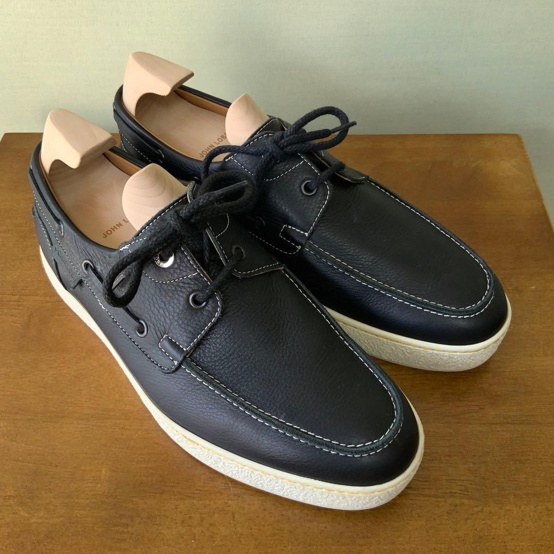 JOHN LOBBジョンロブ PIER デッキシューズ 7 ネイビー 極美品