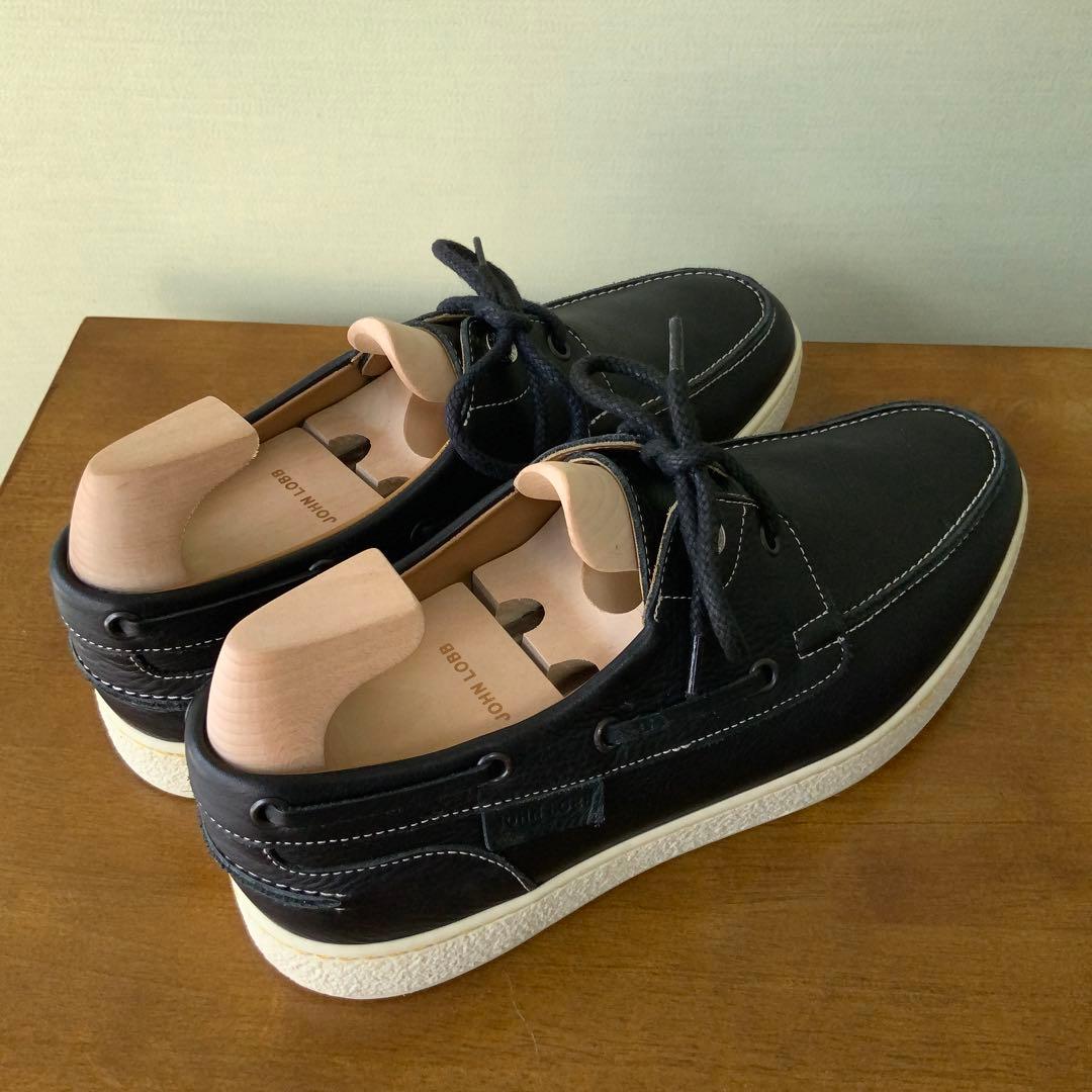 JOHN LOBBジョンロブ PIER デッキシューズ 7 ネイビー 極美品