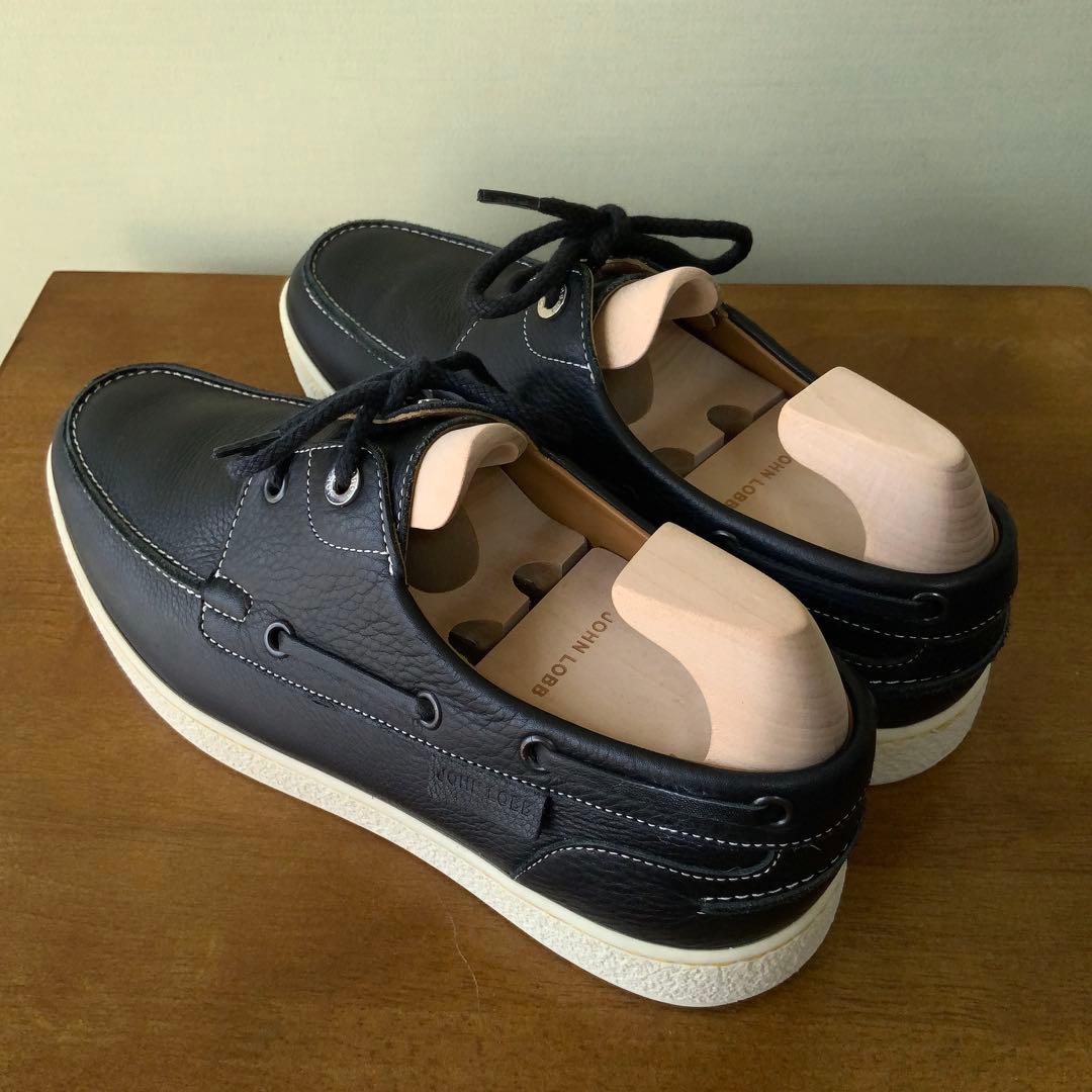 JOHN LOBBジョンロブ PIER デッキシューズ 7 ネイビー 極美品