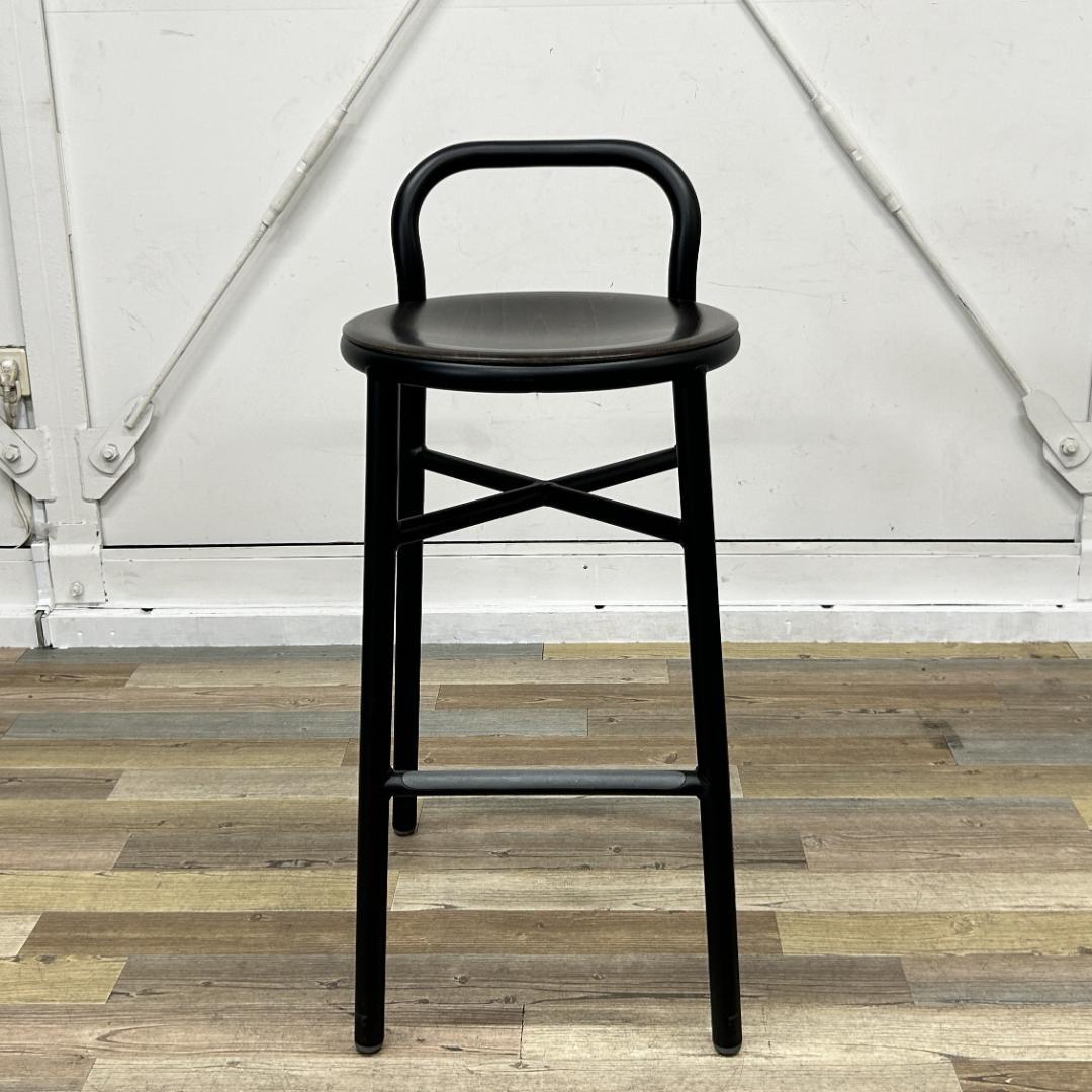 【値下げ】MAGIS ハイチェア Pipe stool ブラック ダークビーチ