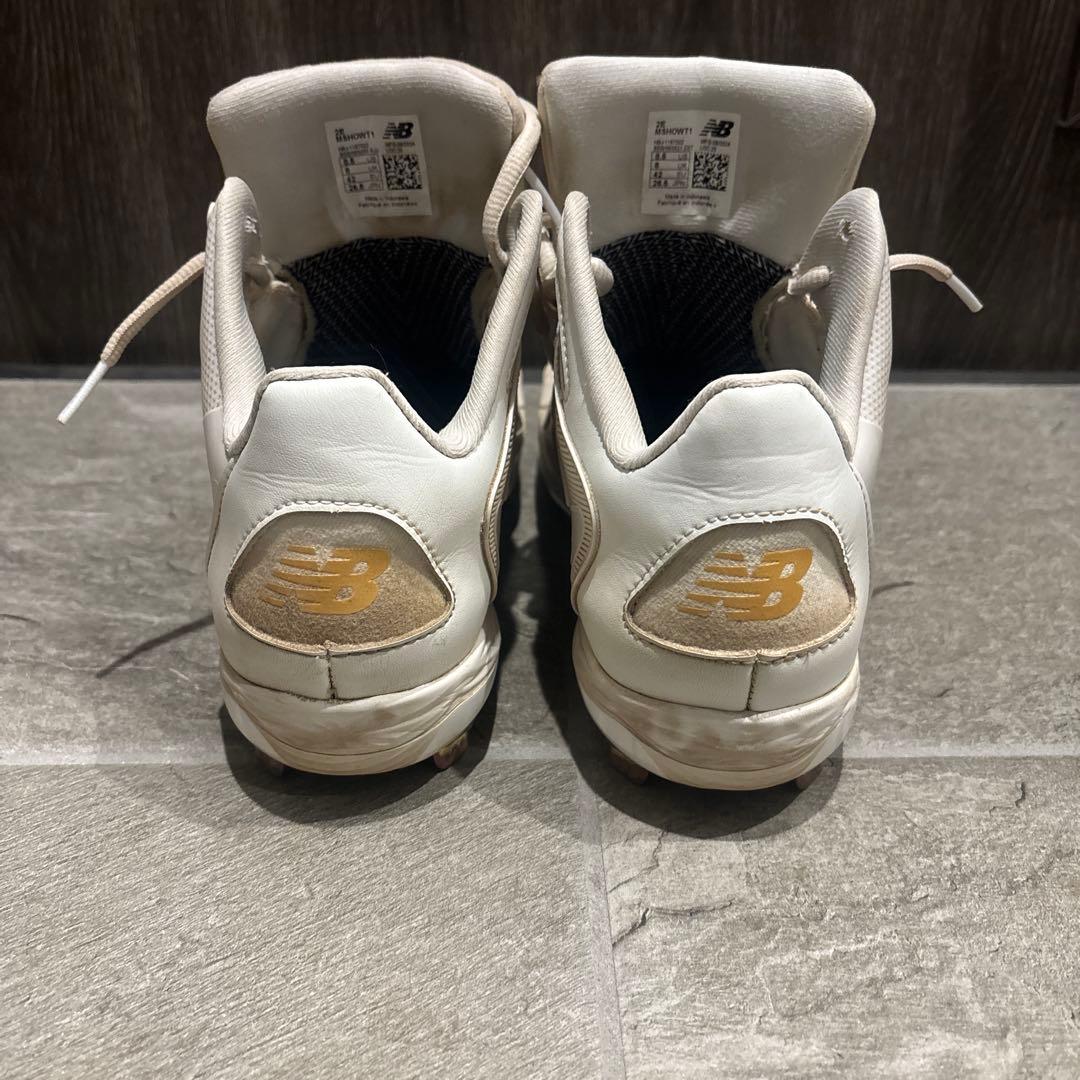 New Balance S01 スパイク ホワイト/ゴールド　大谷翔平