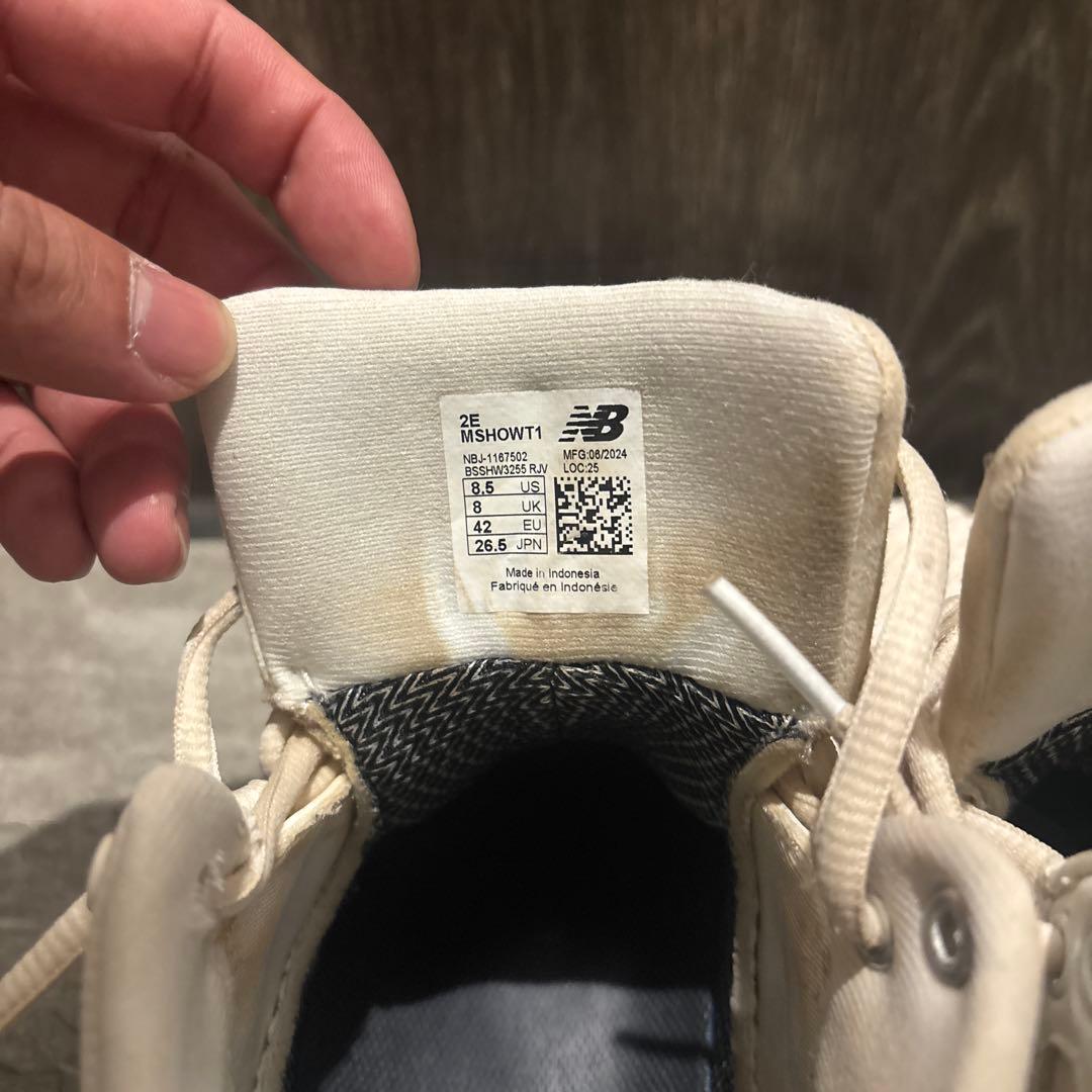 New Balance S01 スパイク ホワイト/ゴールド　大谷翔平