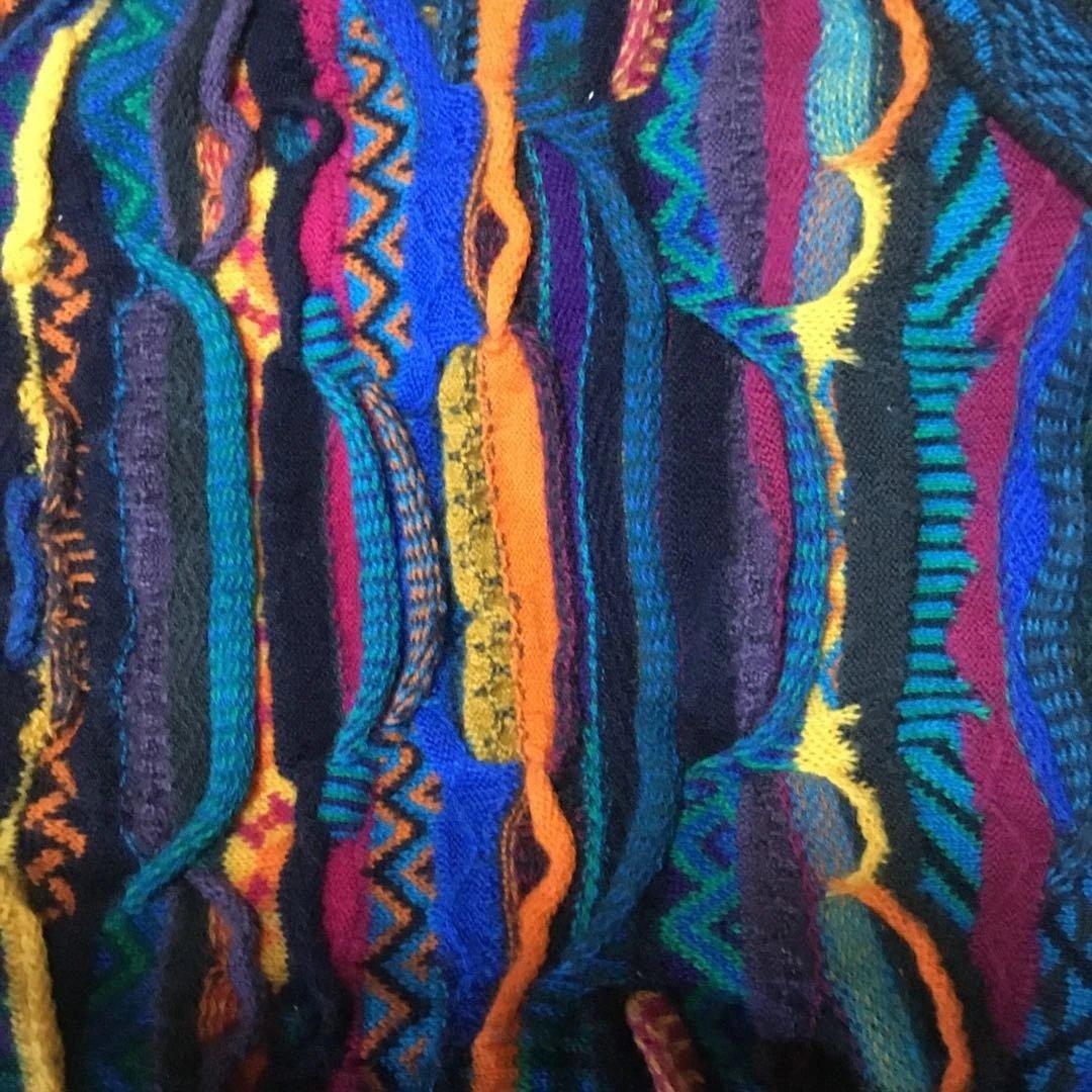 COOGI 多色ストライプ ニット オーストラリア　3Dニット