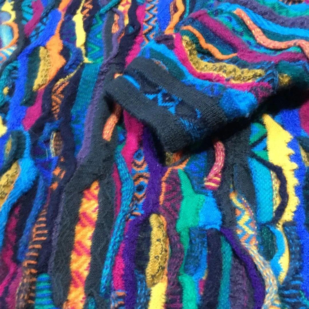 COOGI 多色ストライプ ニット オーストラリア　3Dニット