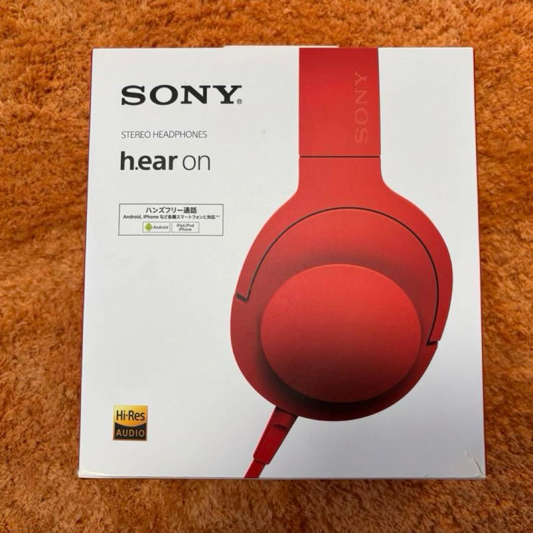 新品未使用品　SONY MDR-100A h.ear onオレンジ ヘッドフォン