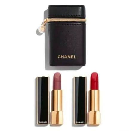 最終値下げシャネルCHANEL口紅レペルルポーチとリップ2本セット新品未使用正規