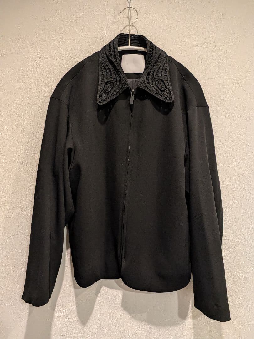 25FW完売品 Mame Kurogouchi 刺繍襟付ブルゾン 黒 1 マメ