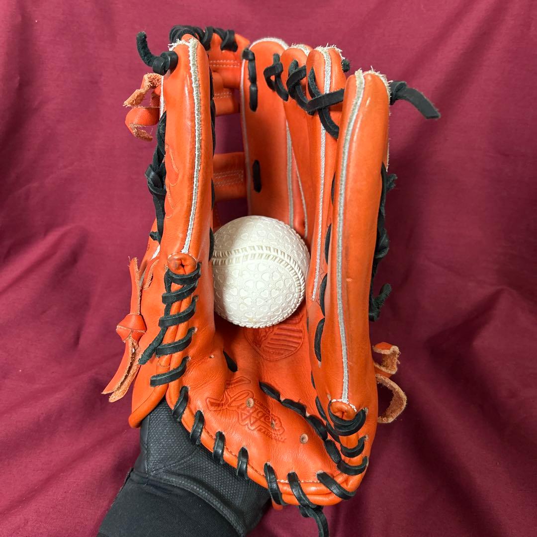 【福岡支店型付】久保田スラッガー軟式外野用　SPC型　阪神近本モデル　廃盤ラベル