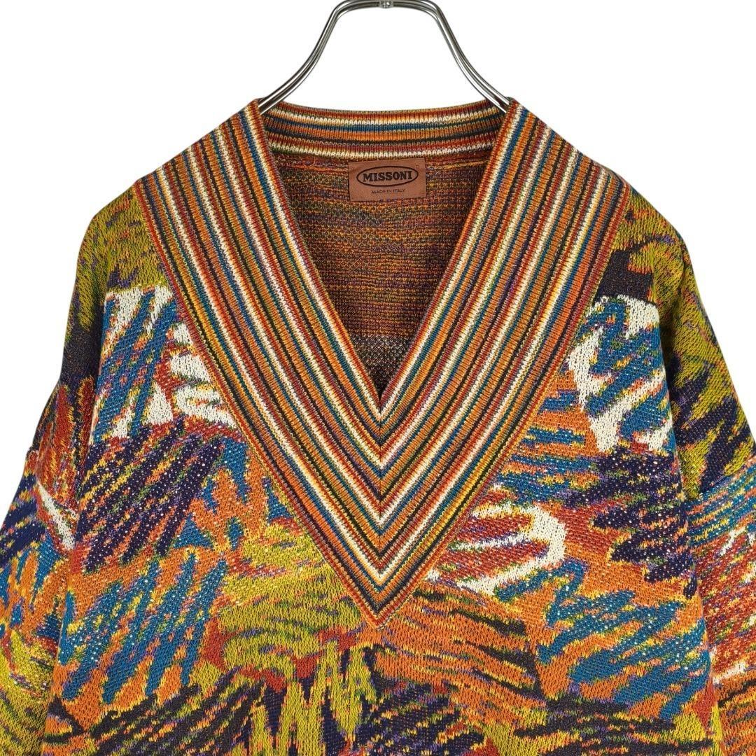 希少柄 ヴィンテージ Y2K ミッソーニ 総柄 グラフィック ニット セーター