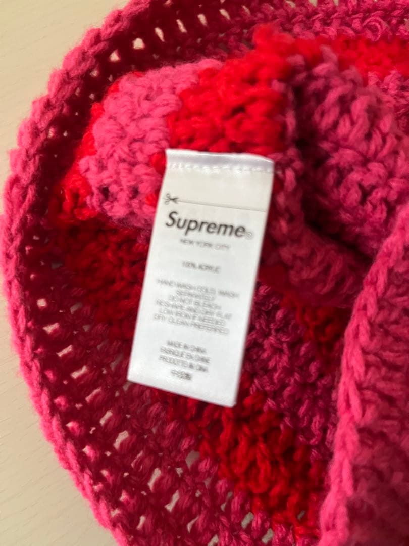 帽子 Supreme Crochet Logo Beanie \"Pink\"