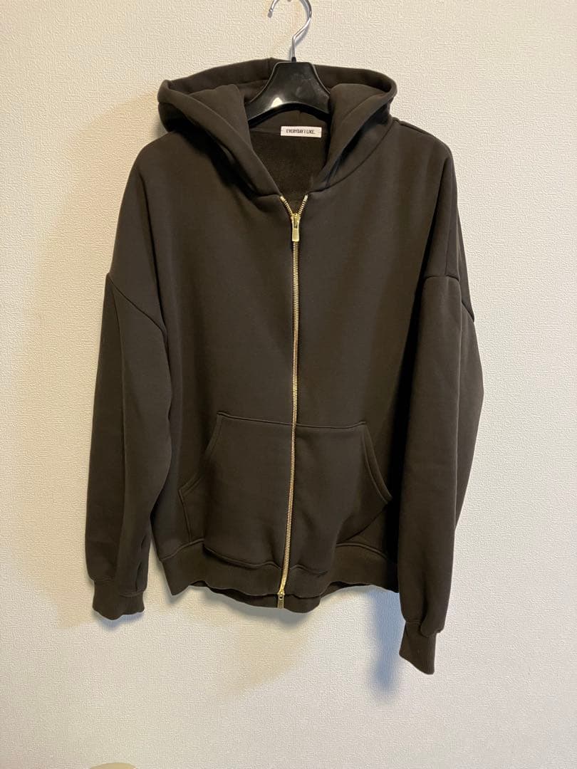 新品 Deuxieme Classe Warm ジップ フーディー/ブラウン