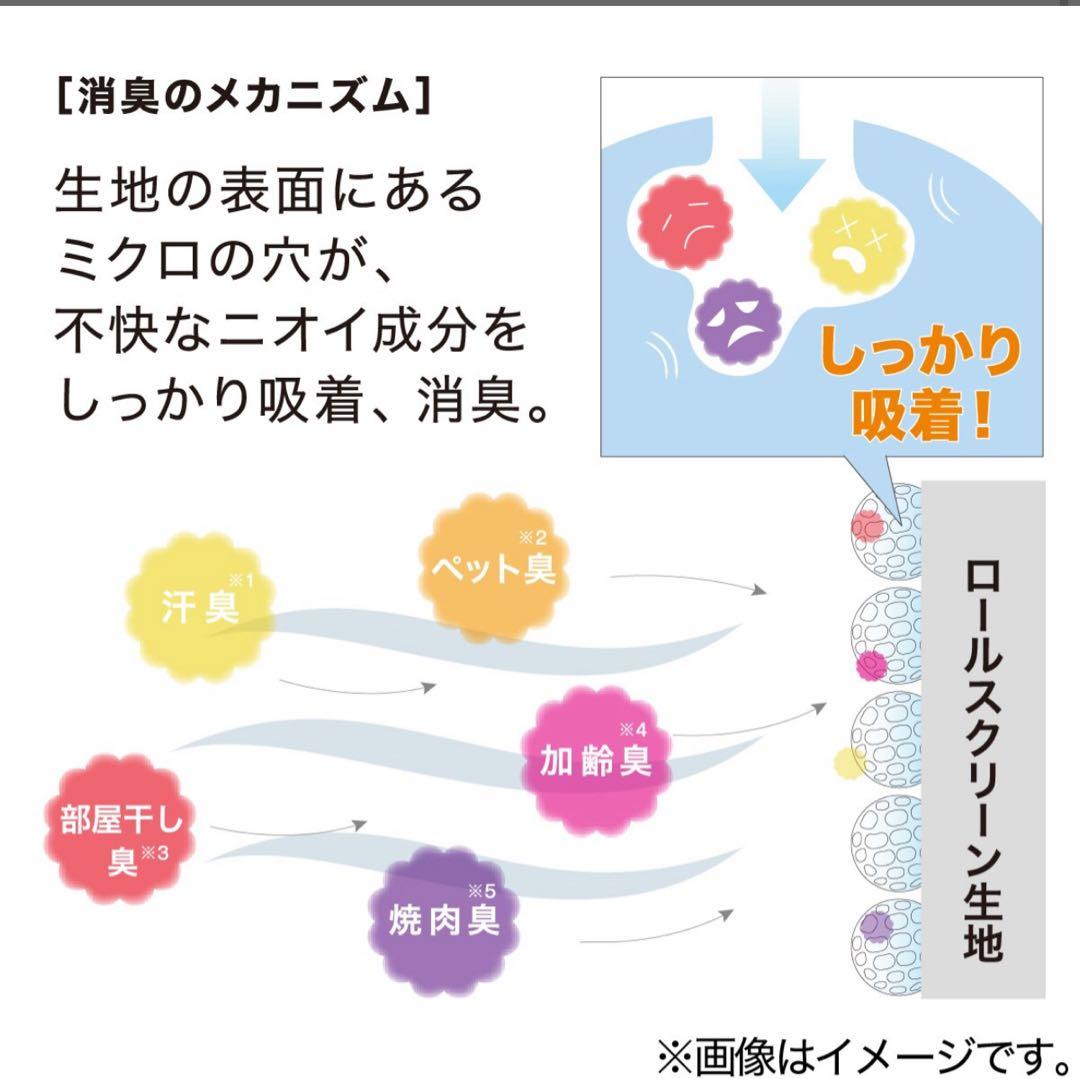 ニトリ 遮光・消臭ロールスクリーン ロールカーテン モカ