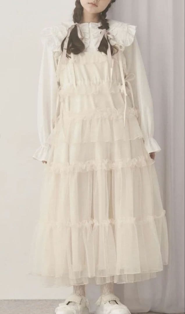 チュールドロストロングワンピース