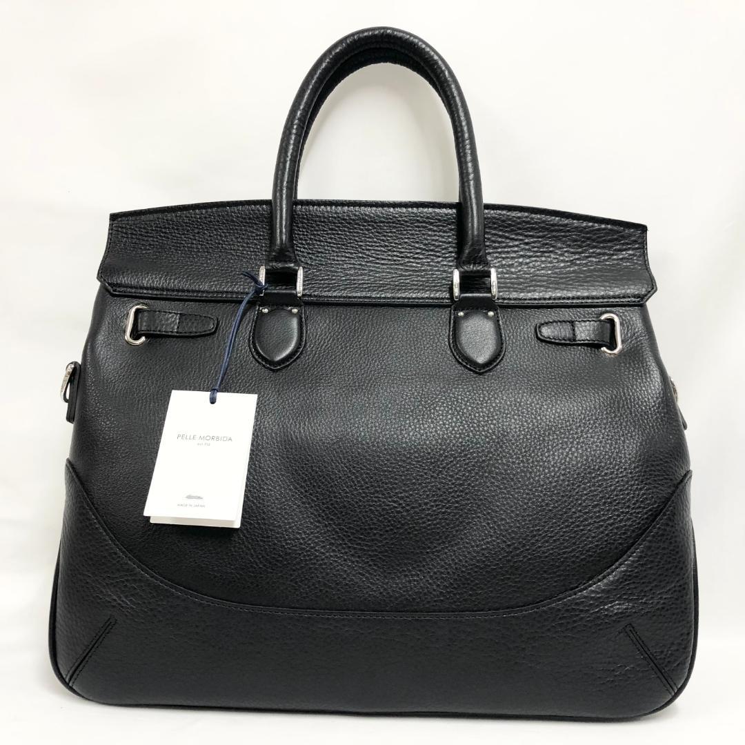 ○★新品未使用　PELLE MORBIDA　ロンドン　フラップボストンバッグ M