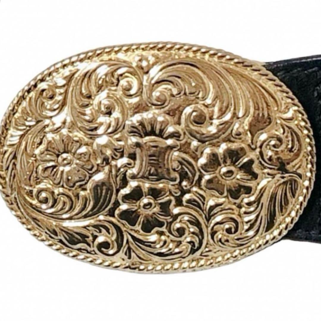 【レア】オールド　セリーヌ　ヴィンテージ　ベルト　ゴールド　マカダム　本革