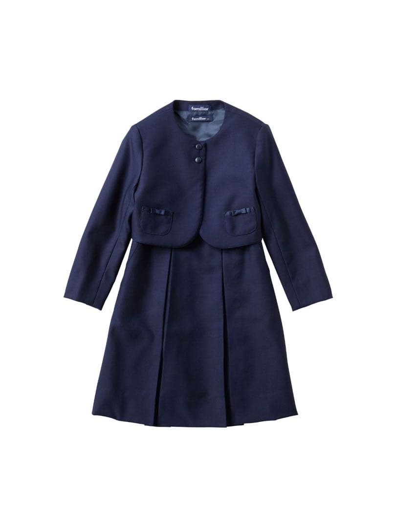 美品 familiar アンサンブル ファミリア ワンピース ジャケット お受験