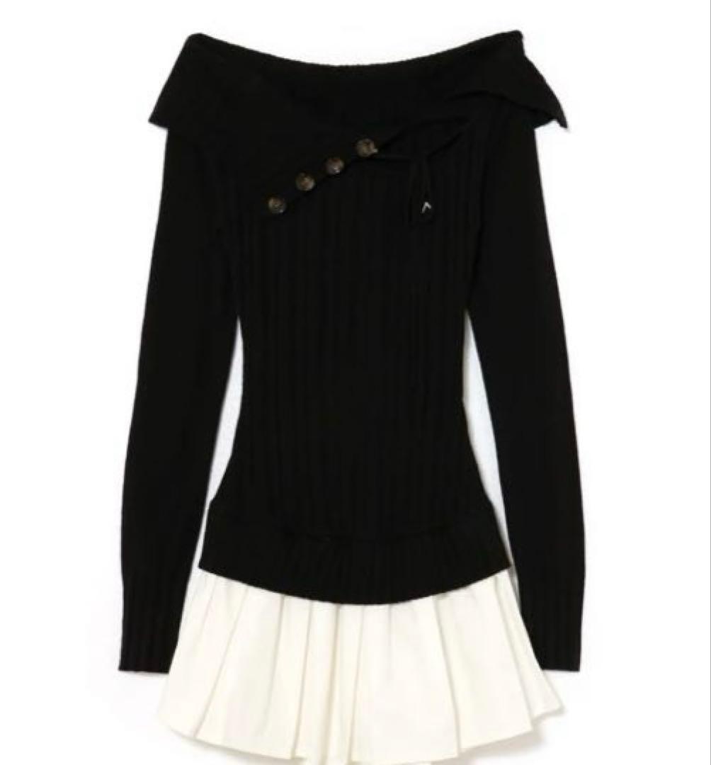 ワンピース Isabel knit mini dress andmary
