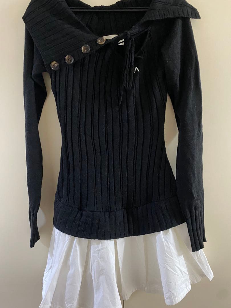 ワンピース Isabel knit mini dress andmary