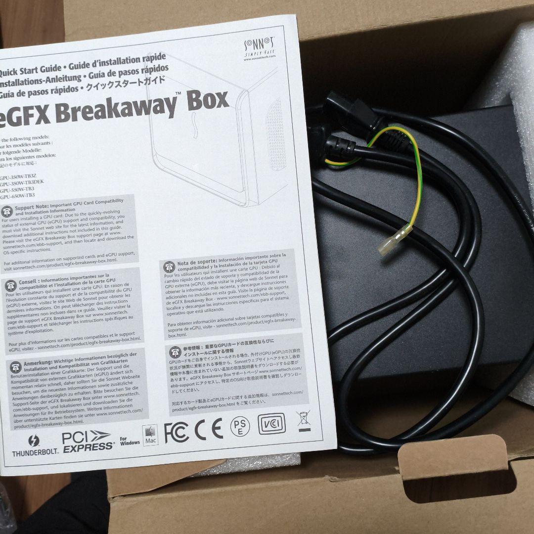 sonnet egfx breakaway box 550 ジャンク品 egpu