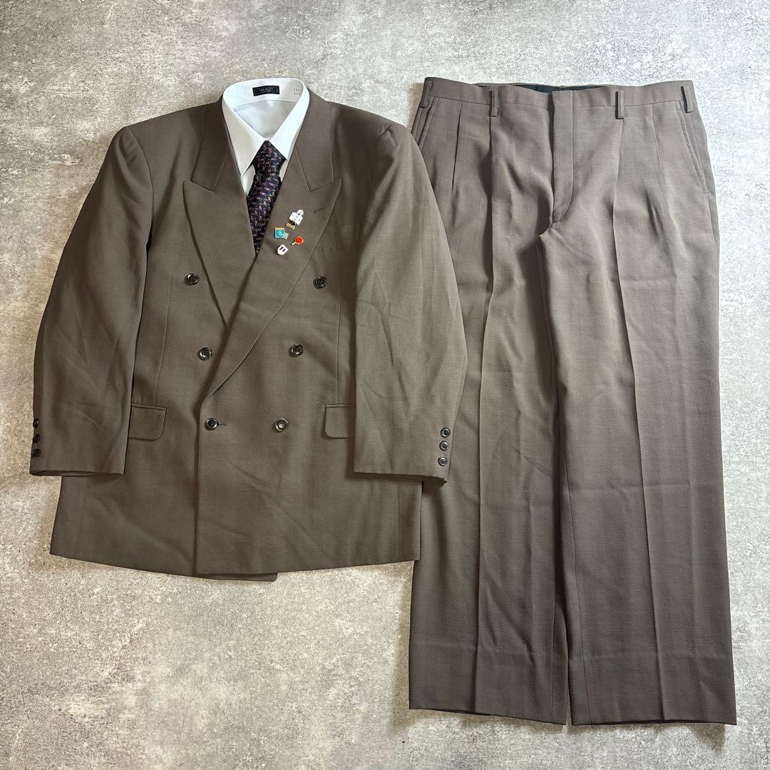セットアップ ダブルスーツ 成人式 入学式 ピンズ vintage no.96