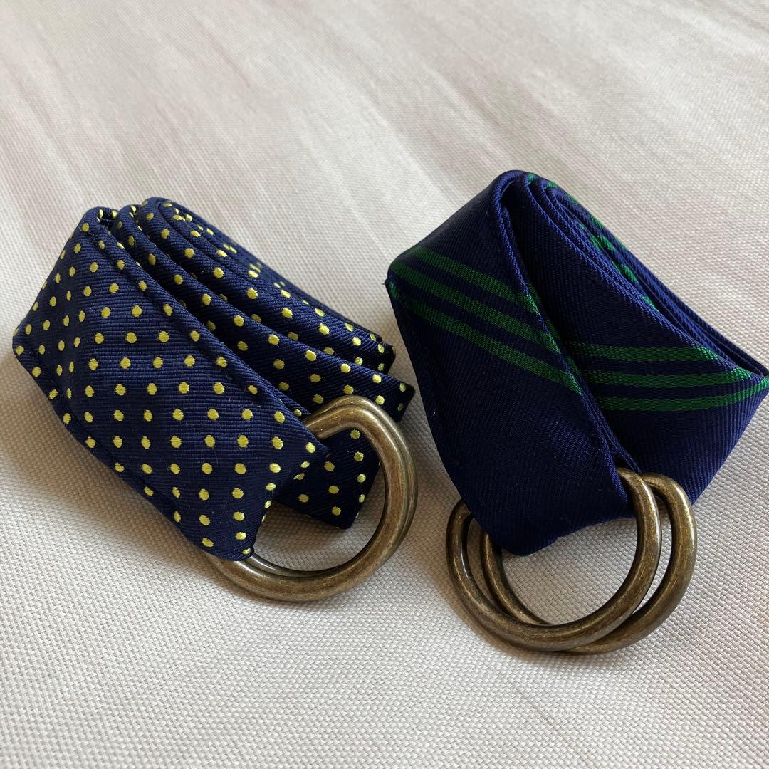 J.CREW シルク ベルト 2本セット M/L