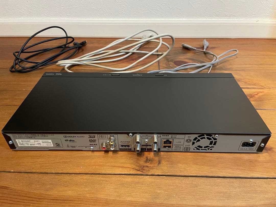 AQUOS アクオス　　Blu-ray ブルーレイレコーダー DVD BDXL