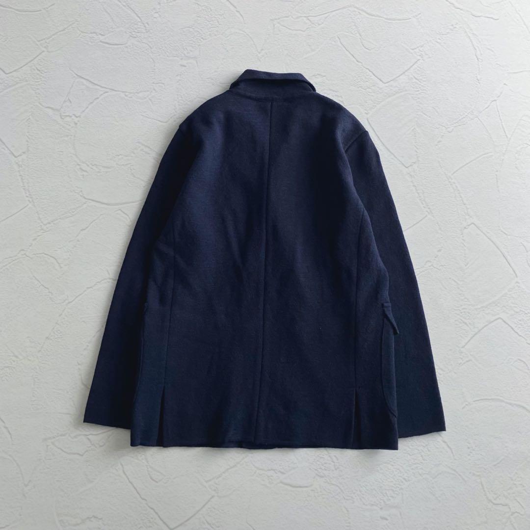 【極美品】ロベルトコリーナ シップス ウール ニット ダブルジャケット 金ボタン