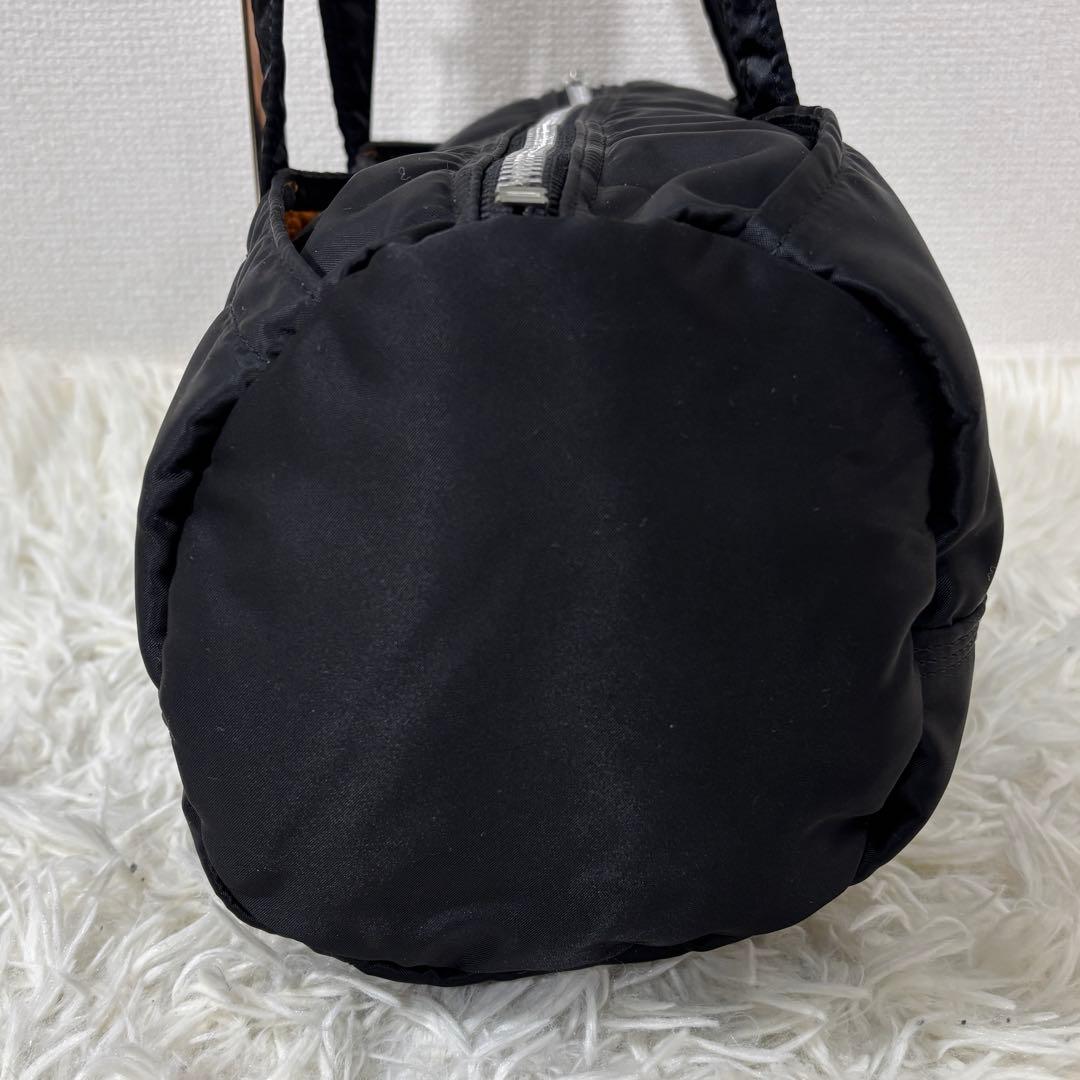 美品 ポーター PORTER タンカー ミニボストン S ブラック