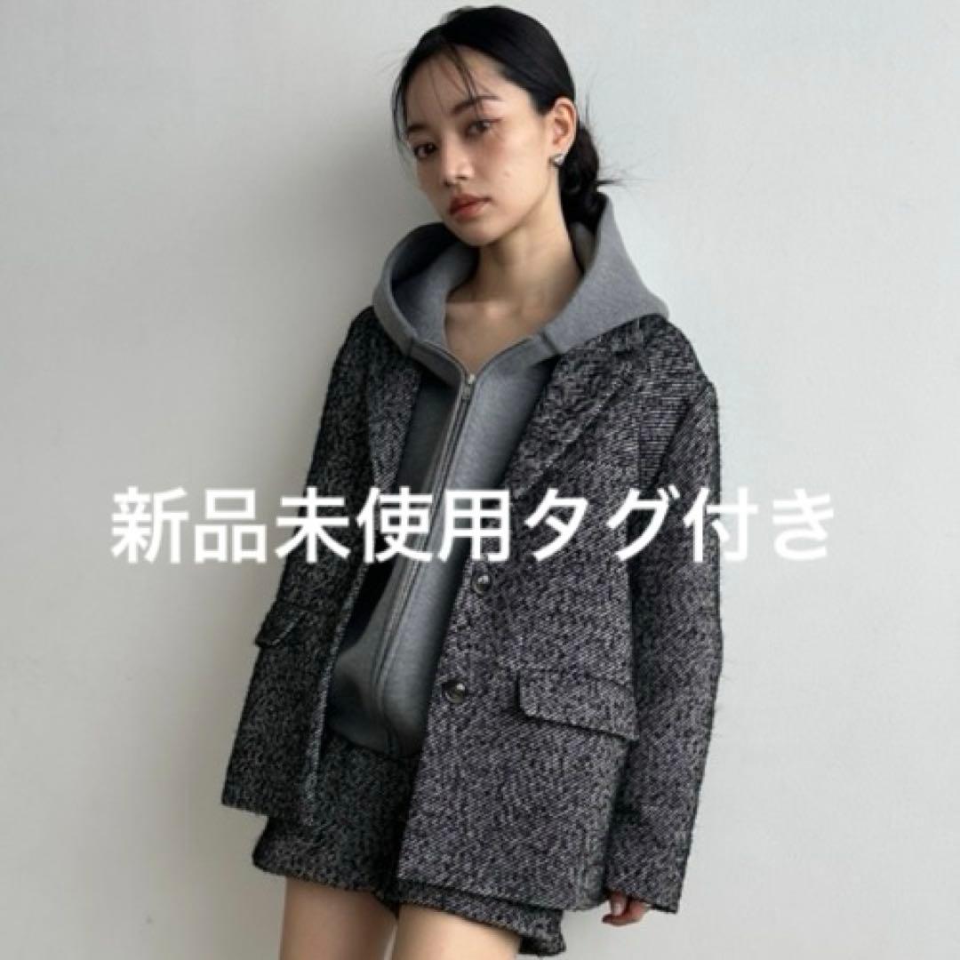 スナイデル　オーバーサイズ　ジャケット　テーラード　アウター　コート　ツイード