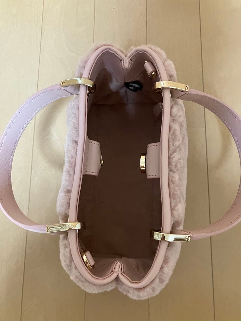 Kate Spadeファーキャリースモールサリバン2wayサッチェル　ピンク