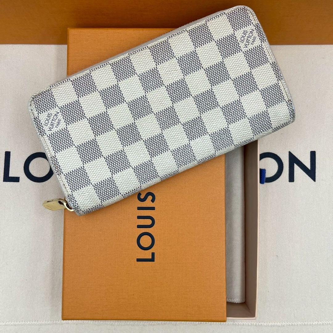 【美品】ルイヴィトン ダミエ アズール ジッピー 長財布 箱・保存袋付き♪