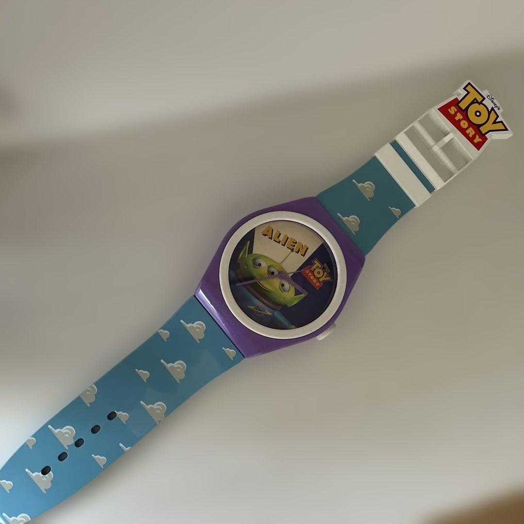 トイストーリー/ジャンボ腕時計・リトルグリーンメン　ジャンク品