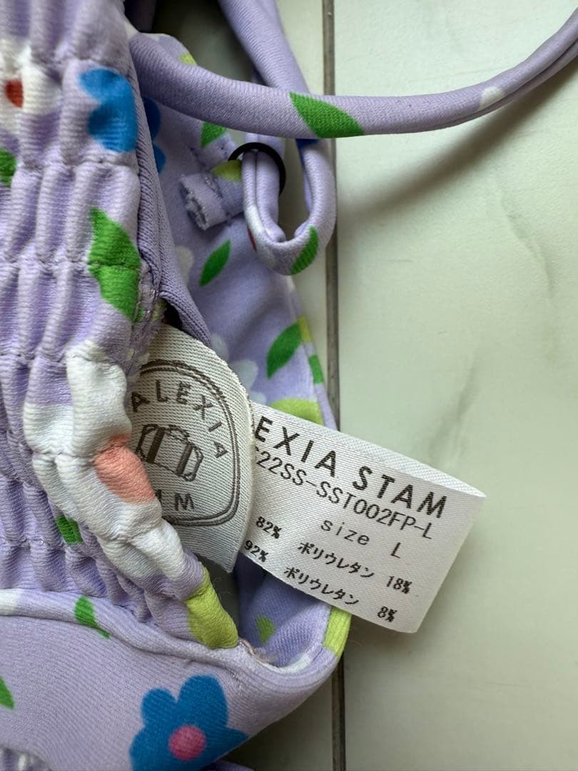 ALEXIA STAM 花柄セパレート水着 L