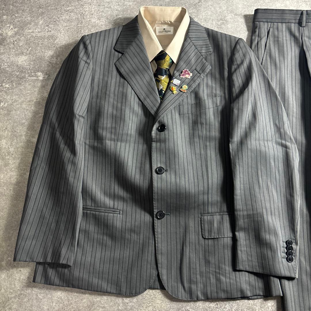 セットアップ ダブルスーツ 成人式 入学式 ピンズ vintage no.132