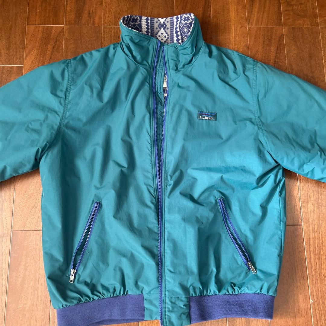 L.L.Bean Warm Up Jacket 総柄 グリーン　L