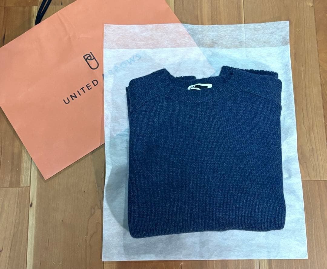 H BEAUTY&YOUTH スポンディッシュ ウール ワイドクルーネック