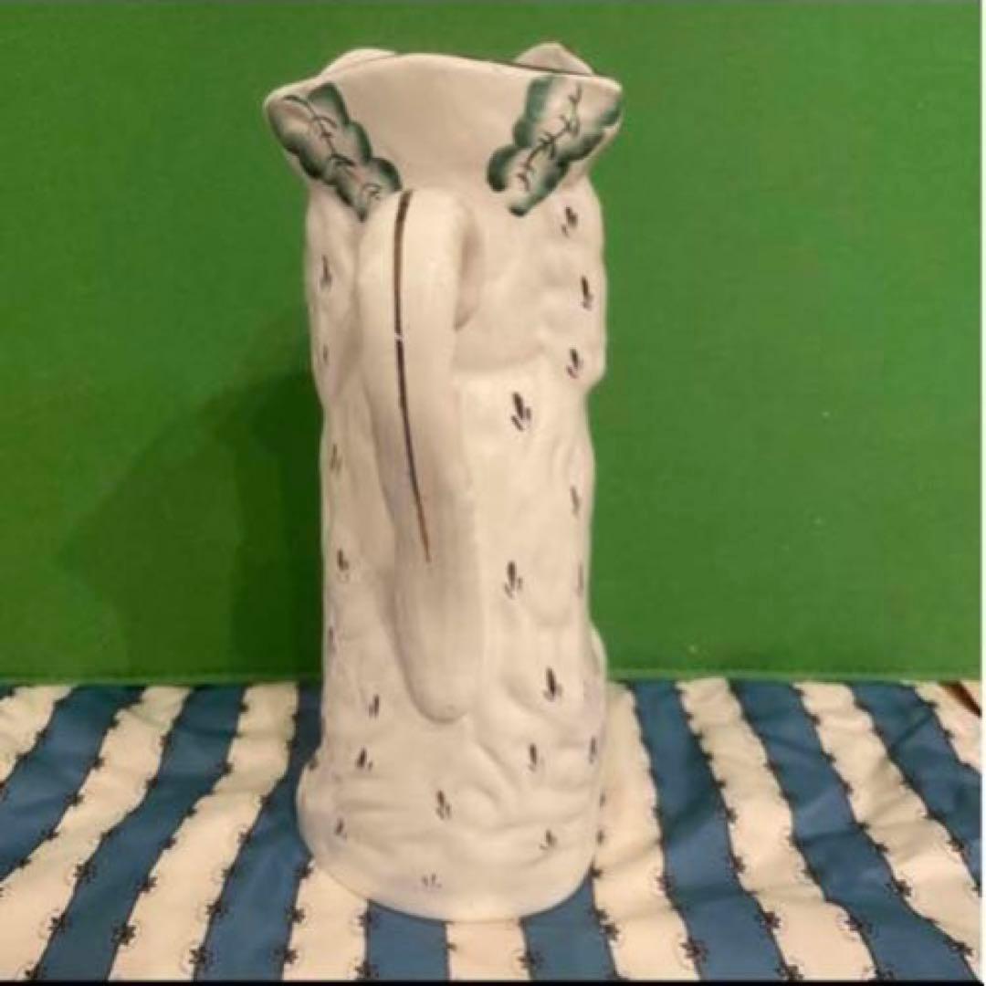 犬　陶器ピッチャー　イギリスアンティーク　スタッフォードシャードッグ　ビンテージ