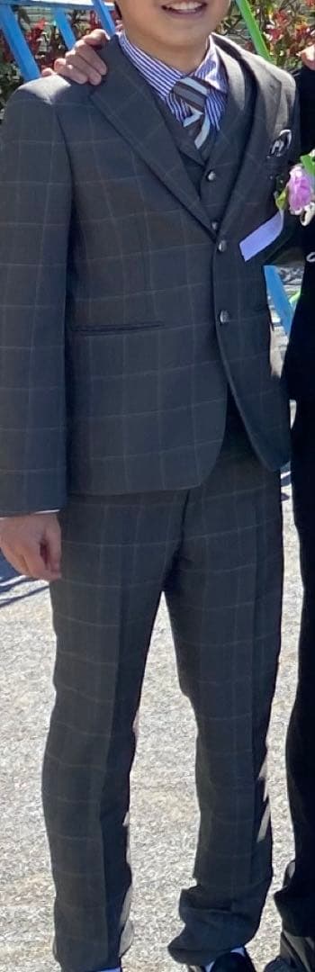 ワンダーファクトリー未使用感。150cmスーツと23.5cmくつセット　男子