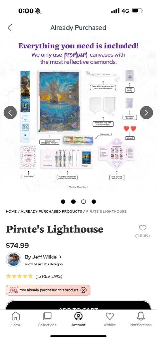 Pirate's Lighthouse DIYダイヤモンドアートキット