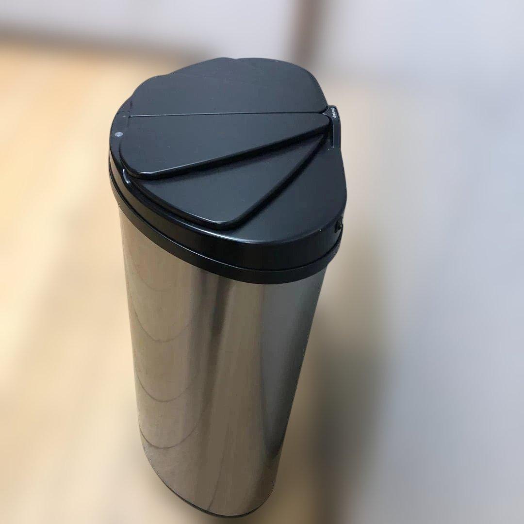 送料無料自動開閉 ごみ箱 41L センサー式 ステンレス 電動88261